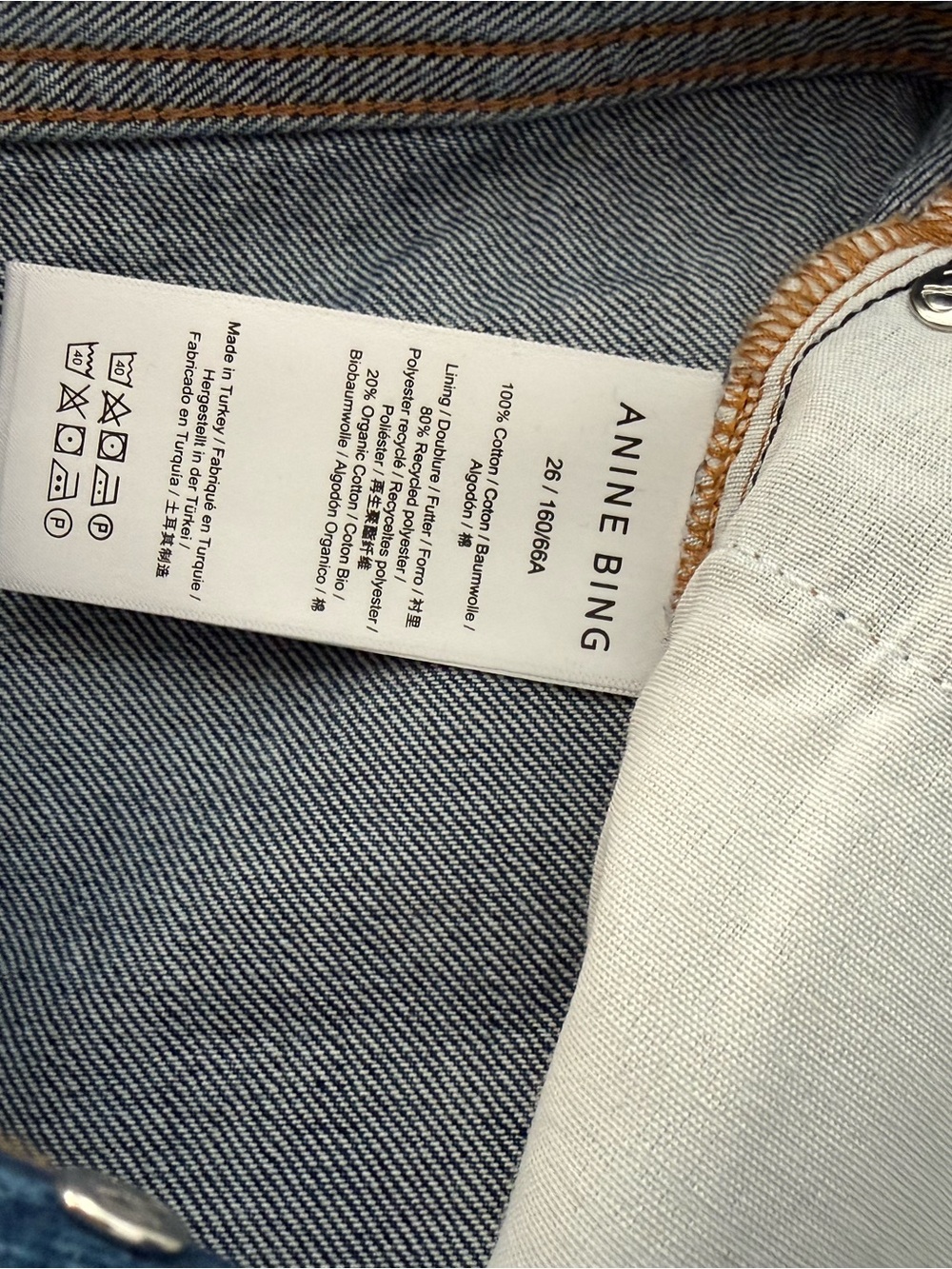 Anine Bing Fritz Jean in Clean Indigo - Picture 3 of 5